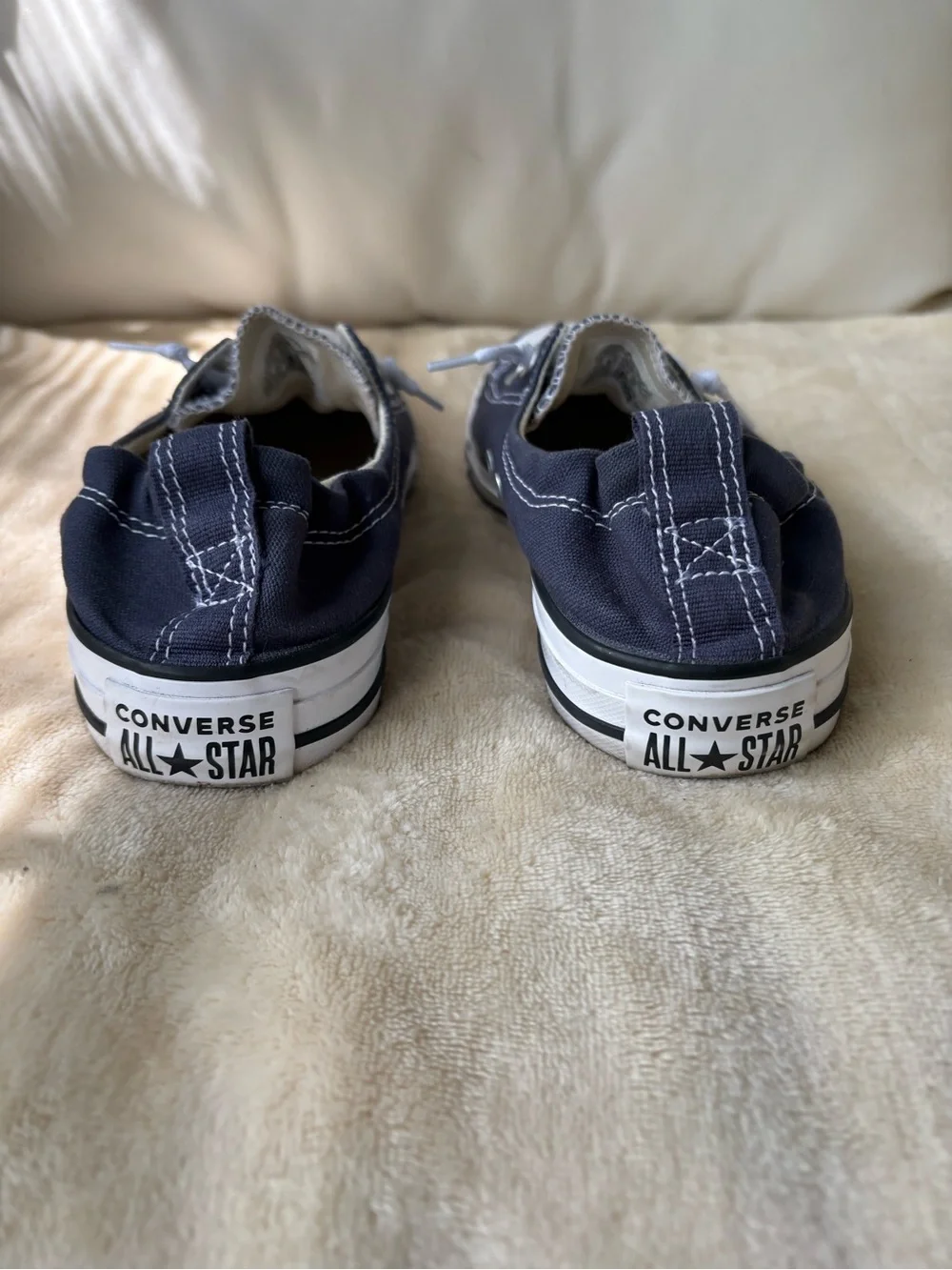 Converse Shoreline All Star Slip On Sneakers• size 8.5• Navy Blue🔥 - Picture 6 of 13